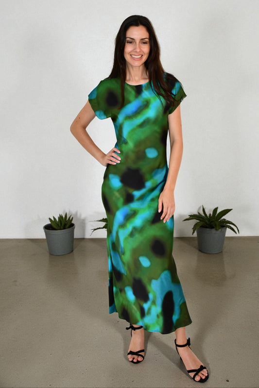 LX2508-4J Ocean Mirage Maxi Dress
