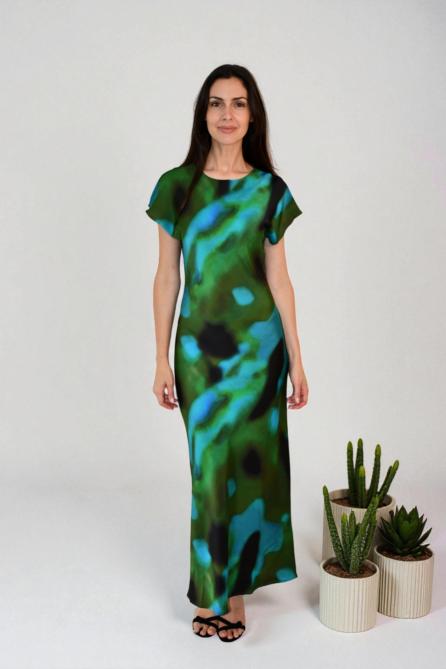 LX2508-4J Ocean Mirage Maxi Dress