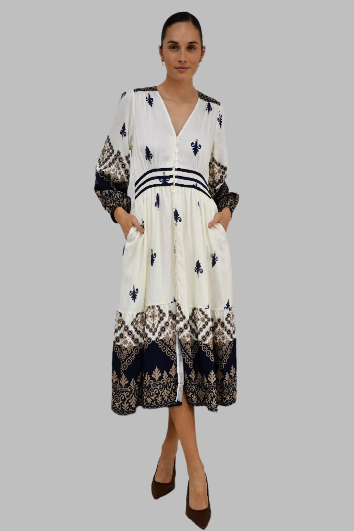 LX2503J - Bohemian Midi Dress