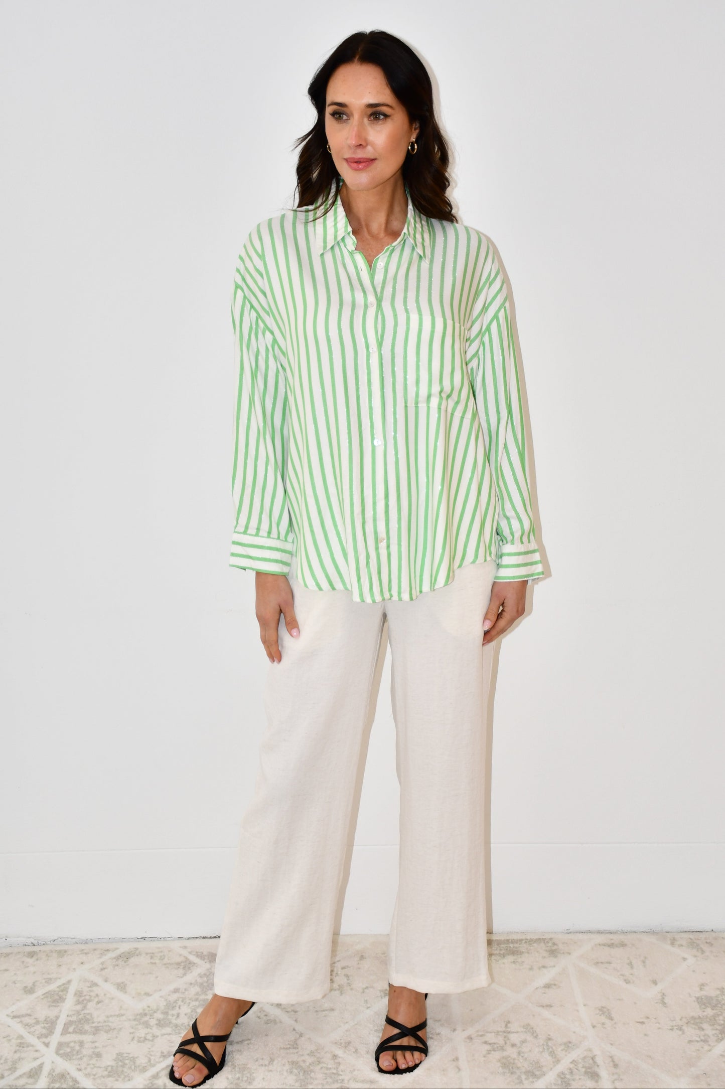 LX2522J  Cotton/Linen Drawstring Pants