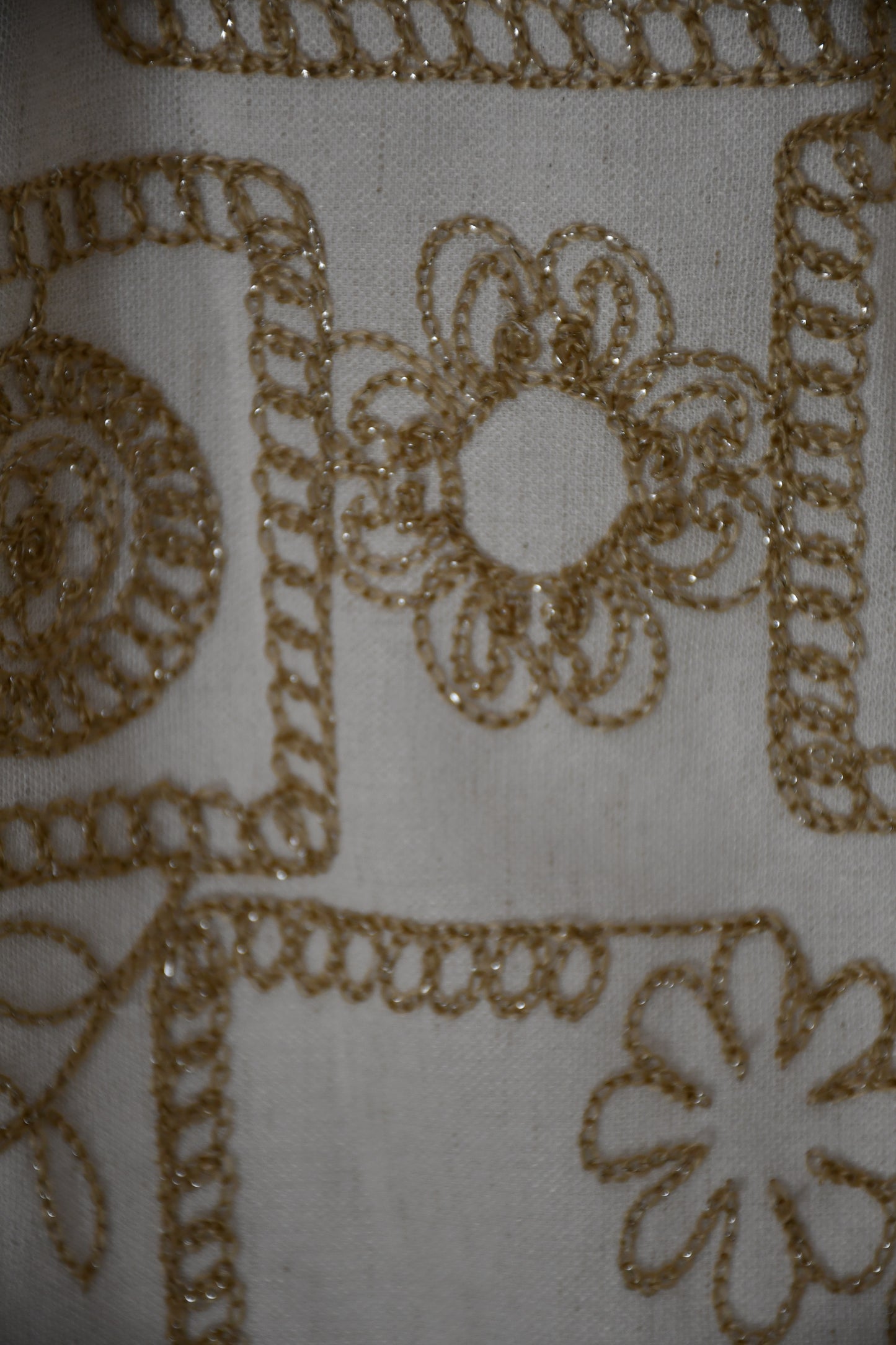 LX2518J Gold Motif  Maxi Skirt