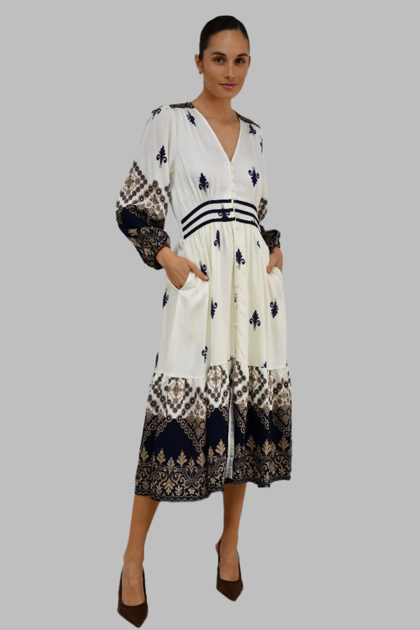 LX2503J - Bohemian Midi Dress