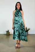 LX2508-4J Dream Halter Midi Dress - Green