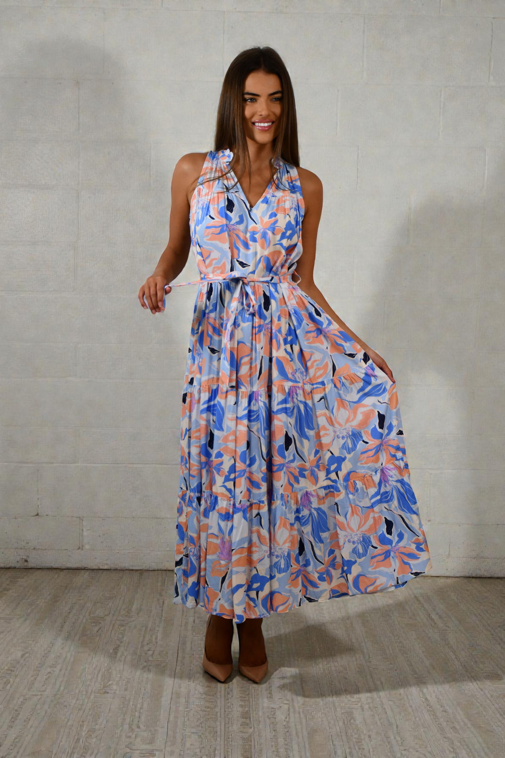 XW16006-1J  Summer Whisper Floral Maxi